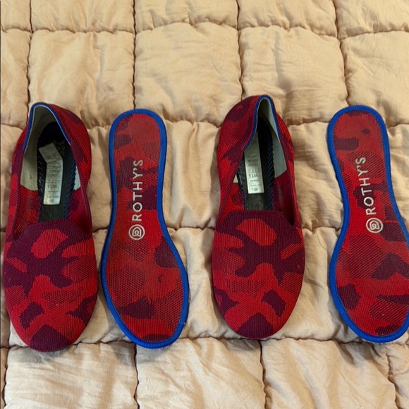 Rothy's Red and Purple Patterned Flats - Picture 5 of 5